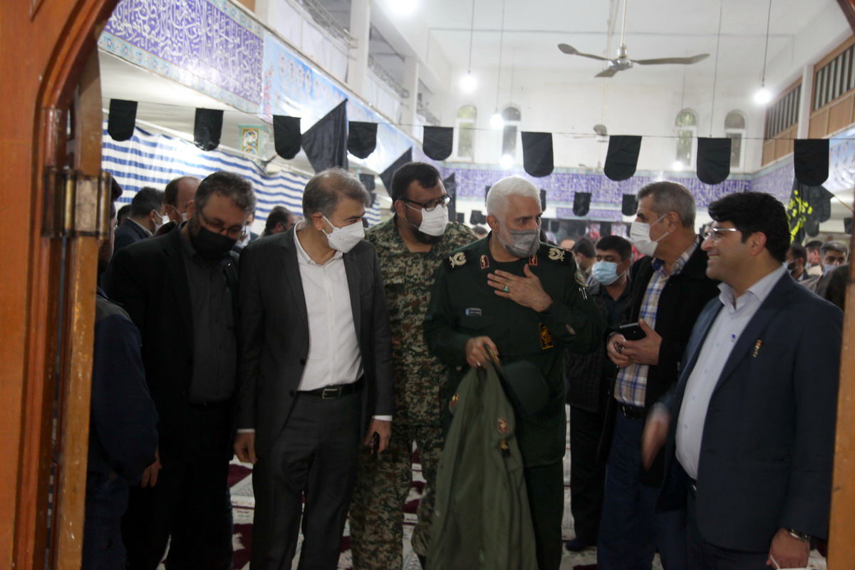 مراسم دومین سالگرد شهادت سردار قاسم سلیمانی در سازمان آب و برق خوزستان برگزار شد