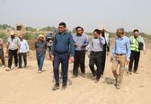 بازدید مسئولان سازمان آب و برق خوزستان از روند اجرای پروژه سیفون زهکش WMD در زیر رودخانه نیسان