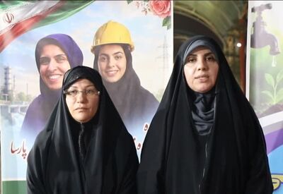 بازدید مشاور امور زنان و خانواده وزارت نیرو از قرارگاه اربعین صنعت آب و برق خوزستان