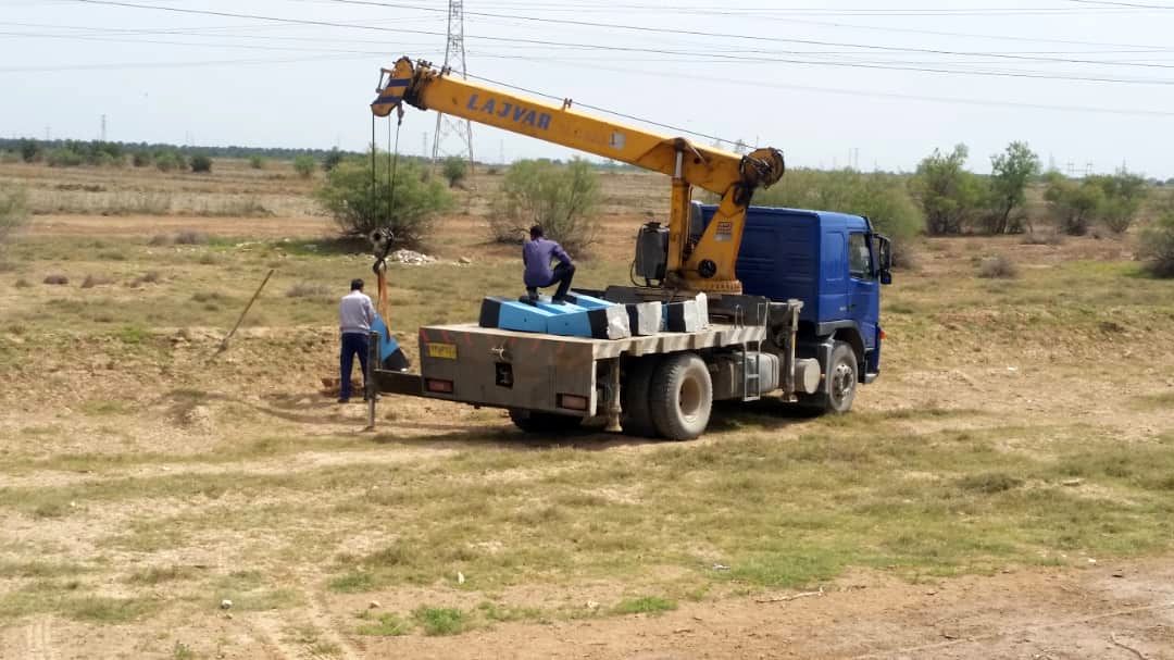 نصب 110 مارکر بتنی در مسیر خطوط آبرسانی شرکت آب جنوب شرق