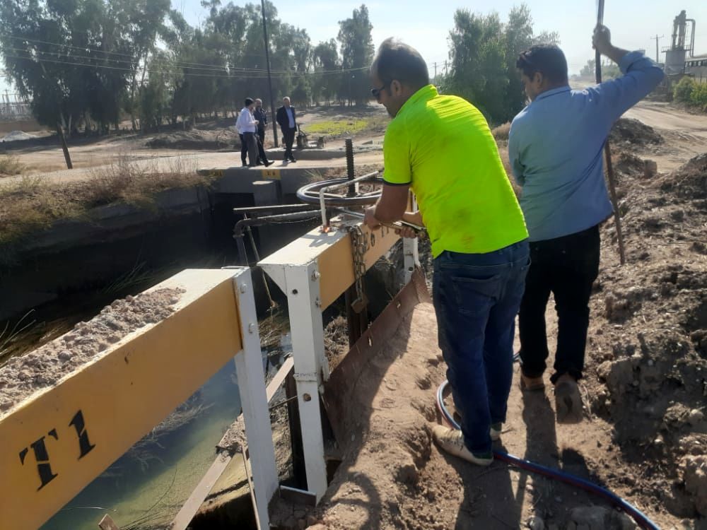 بازسازی کامل دریچه های تأمین آب شرکت کشت و صنعت کارون انجام شد