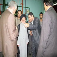 بازدید آیت الله شفیعی از سد و نیروگاه شهید عباسپور