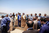 پخش زنده بازدید معتمدین و کشاورزان از سد کرخه از صدا و سیمای مرکز خوزستان 