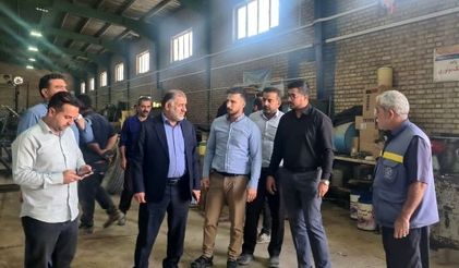 بازدید سرزده مدیرعامل سازمان آب و برق خوزستان از شرکت‌های آب جنوب شرق و لایروبی صبا