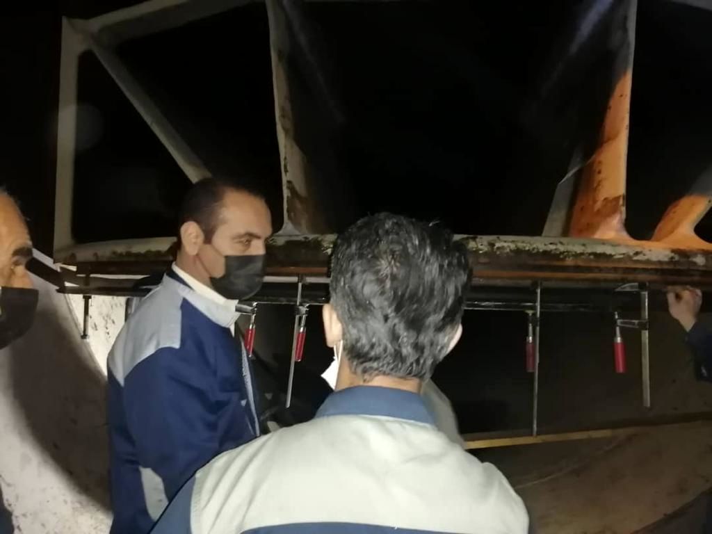 تعویض رابر دیسک شیر پروانه ای واحد شماره  5 نیروگاه کارون3 انجام شد