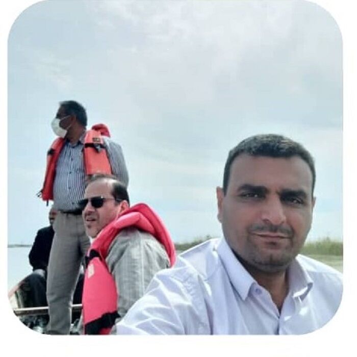 بازدید مشترک فرماندار حمیدیه و مدیر عامل شرکت آبیاری کرخه و شاوور، از سیل بندهای رودخانه کرخه