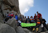 صعود گروه کوهنوردی آقایان سازمان آب و برق خوزستان به قله الوند همدان