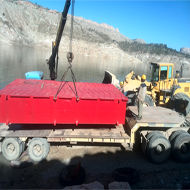 اسکله شناور سد مخزنی مارون بازسازی و به آب انداخته شد