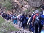 کارشناسان شبکه های آبیاری شمال خوزستان کیفیت آب آبشار شوی را اندازه گیری کردند
