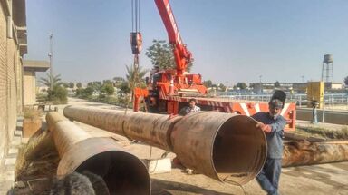 گام تعمیراتی تاسیسات آبرسانی بندر امام خمینی (ره)