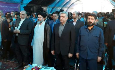 گزارش تصويري از افتتاحيه ایستگاه پمپاژ و خط انتقال آب از بستان تا پایانه مرزی چذابه با حضور وزير نيرو