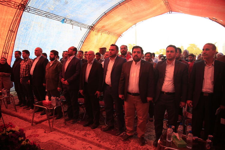 گزارش تصویری افتتاح طرح آبرسانی به بستان و آغاز عملیات اجرایی آبرسانی به پایانه مرزی چذابه