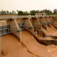 گزارش تصویری از بروز سیلاب در بستر رودخانه دز