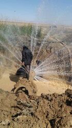 رفع شکستگی خط لوله آبرسانی به شهرستان امیدیه