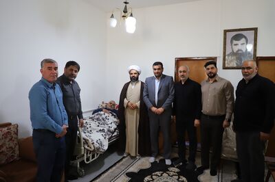 دیدار مدیرعامل شرکت بهره‌برداری زهره و جراحی با آزاده و جانباز هشت سال دفاع مقدس