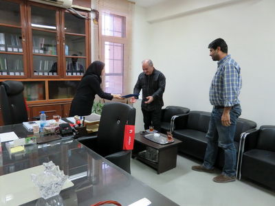 قدردانی از مدال آوری کارمند سازمان آب وبرق خوزستان در مسابقات جهانی تکواندو