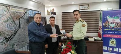 دیدار مدیرعامل شرکت بهره‌برداری از شبکه‌های آبیاری شمال خوزستان با فرمانده انتظامی شهرستان دزفول