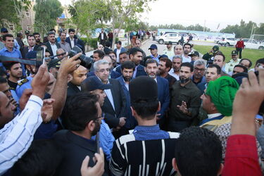 گزارش تصویری از آیین افتتاح طرح آبرسانی شوشتر و تامین آب ۹۱ روستای سید حسن تا نمره یک 