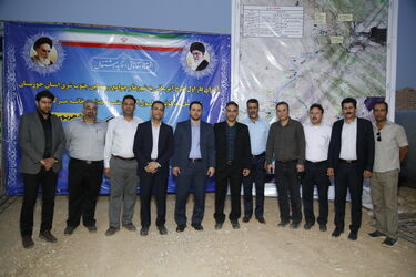 گزارش تصویری کلنگ زنی فاز اول طرح جامع آبرسانی شهرها و روستاهای جنوب شرق خوزستان