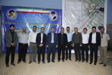 گزارش تصویری کلنگ زنی فاز اول طرح جامع آبرسانی شهرها و روستاهای جنوب شرق خوزستان