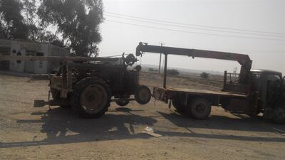 کشف و توقیف یک دستگاه حفار غیرمجاز تراکتوری در زیدون بهبهان

