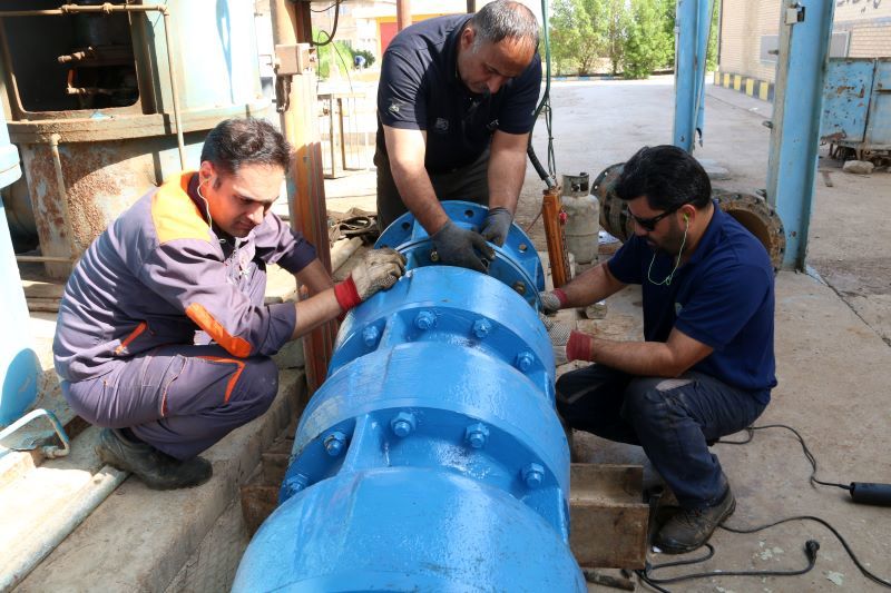 بومی سازی قطعات و مونتاژ پمپ های B SEZ-B22 ایستگاه پمپاژ مرغزار