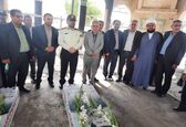  گلزار شهدای شوشتر عطرافشانی شد