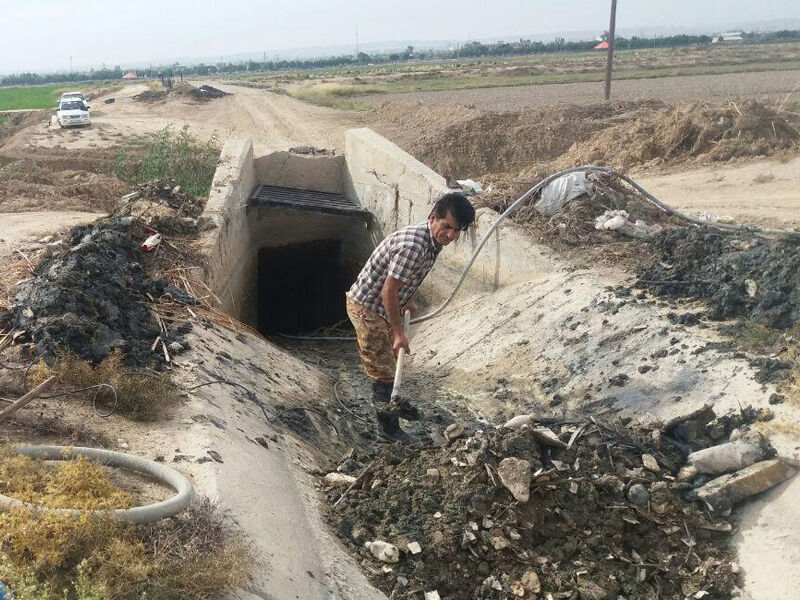   کانال و زهکش های تحت پوشش شبکه های آبیاری مارون لایروبی شدند