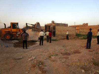 آزاد سازی یک هکتار از اراضی بستر رودخانه شاوور در شوش


