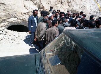 بازدید آیت الله هاشمی رفسنجانی از سد مارون در زمان ریاست مجلس شورای اسلامی