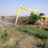 کانالها و زهکشهای شبکه قدس حمیدیه لایروبی شد