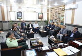 مدیرعامل سازمان آب و برق خوزستان با فرمانده انتظامی خوزستان دیدار کرد