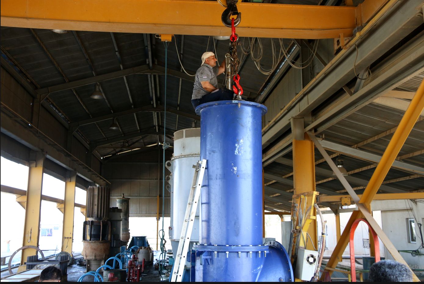 نصب و راه اندازی دو دستگاه دیگر از سری پمپ های شافت غلافی در شرکت آب جنوب شرق