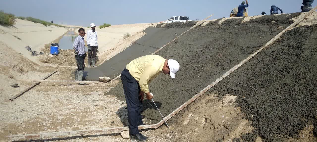 تعمیرات شبکه آبیاری رامشیر به پایان رسید