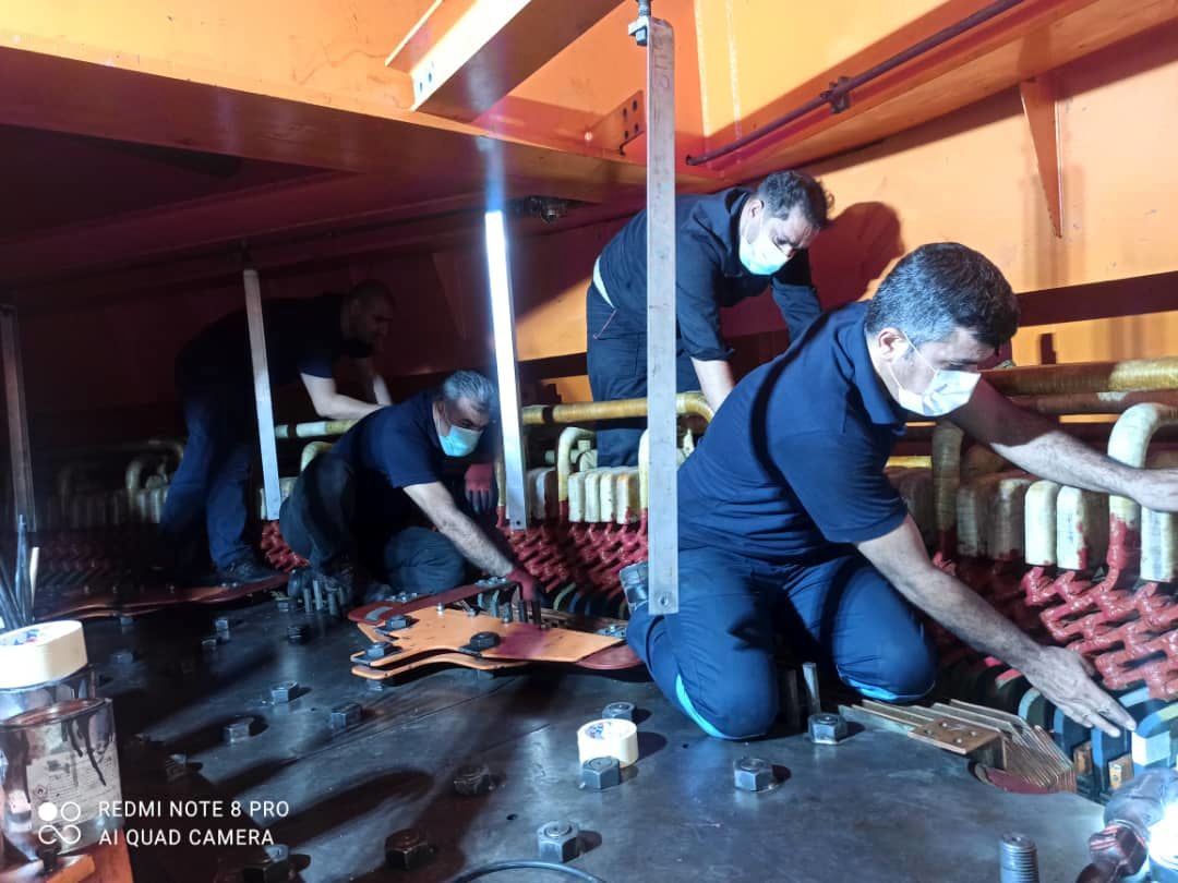 ترمیم سیم پیچ ژنراتور واحد شماره 7 نیروگاه سد مسجدسلیمان 