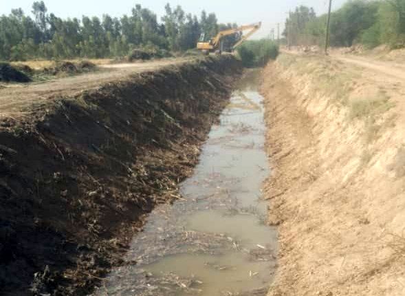  اتمام لایروبی زهکش‌های شبکه آبیاری میان‌آب 