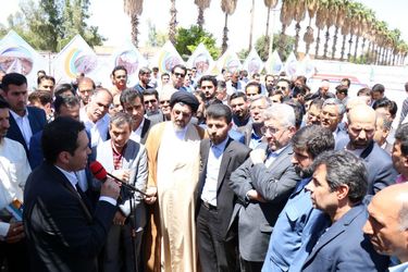 تصاویر آیین بهره برداری از فاز اول طرح جامع آبرسانی به شهرستان دزفول و کلنگ زنی آغاز فاز دوم طرح