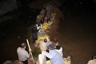 سیل بند مسیر کوت سید صالح به کوت امیر ترمیم شد