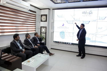 بازدید چهره های مذهبی، دانشگاهی، نظامی ، انتظامی ....از دیسپاچینگ سازمان