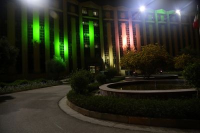 بزرگداشت میلاد صاحب عصر(عج)، با نورافشانی در سازمان آب و برق خوزستان