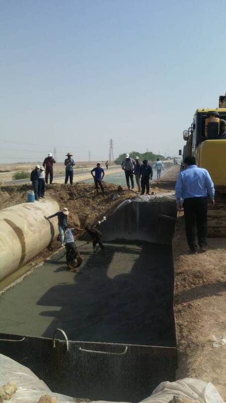 همکاری شرکت آب جنوب شرق خوزستان در طرح مقابله با ریزگردها