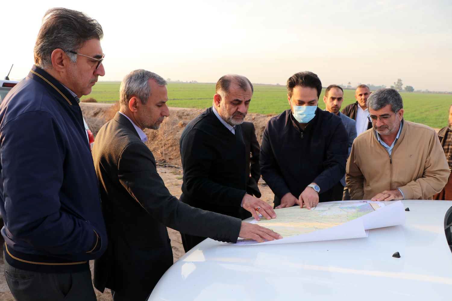 بازدید مدیرعامل سازمان آب و برق خوزستان از مناطق کرخه جنوبی