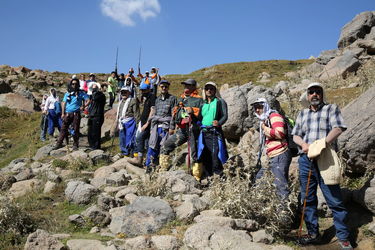 صعود گروه کوهنوردی آقایان سازمان آب و برق خوزستان به قله الوند همدان