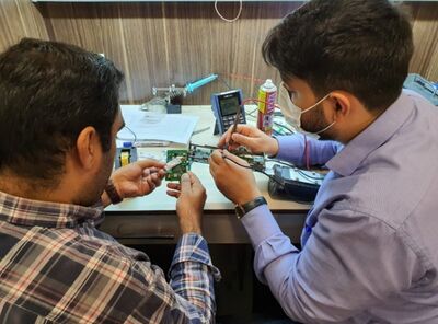 دستگاه دبی‌سنج پرتابل Qliner  تعمیر شد