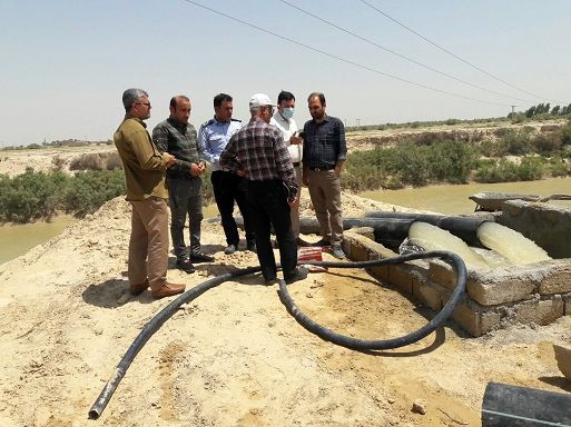 جمع آوری و برداشت پمپ و سیفون های برداشت غیرمجاز آب در حوضه جراحی