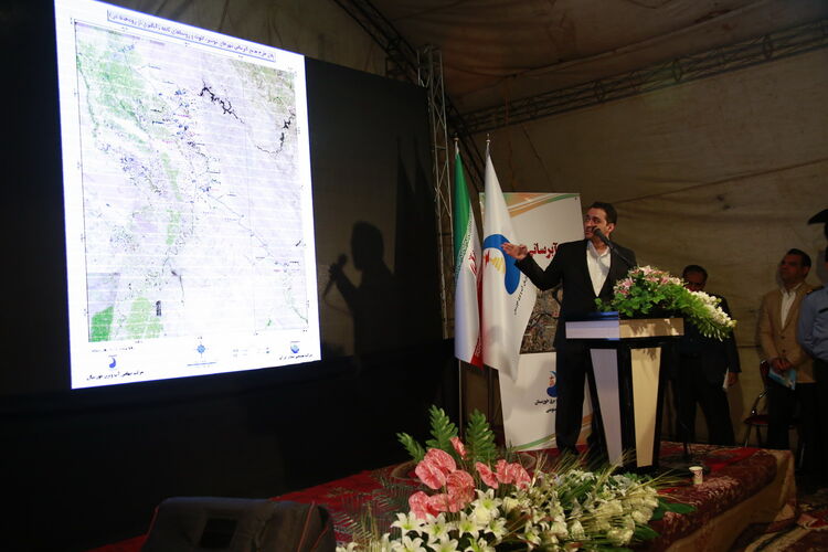 گزارش تصویری از آیین افتتاح طرح آبرسانی شوشتر و تامین آب ۹۱ روستای سید حسن تا نمره یک 