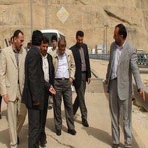 بازدید مدیرعامل سازمان آب و برق خوزستان از سد و نیروگاه مسجدسلیمان