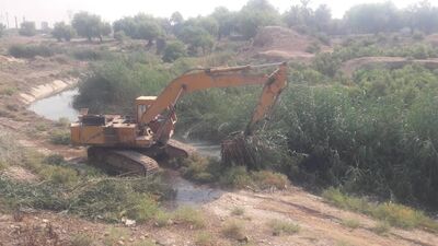 لایروبی نهر رقط مربوط به شارژ رودخانه گرگر
