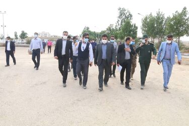 گزارش تصویری از بازدید معاون عمرانی استانداری خوزستان از تاسیسات آبرسانی بندر امام خمینی (ره)، شرکت آب جنوب شرق