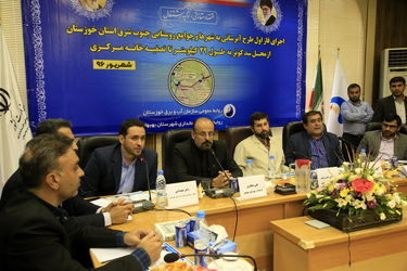 گزارش تصویری کلنگ زنی فاز اول طرح جامع آبرسانی شهرها و روستاهای جنوب شرق خوزستان